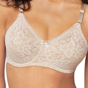 Bali Lace N Smooth 2-Ply Seamless Underwire Bra in Nude Size 34DD